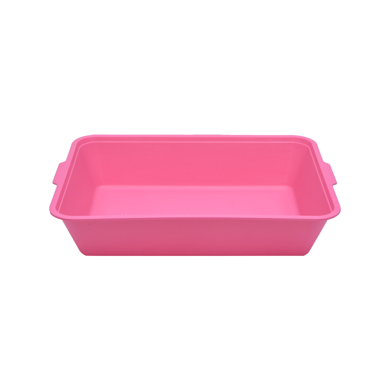 Quadratus Splash-probatio Semi clausa Open-top Cat Litter Box sine Cover