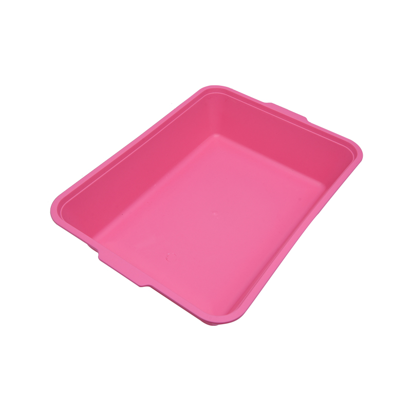 Quadratus Splash-probatio Semi clausa Open-top Cat Litter Box sine Cover